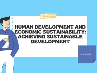 Human Development and Economic Sustainability Achieving Sustainable Development